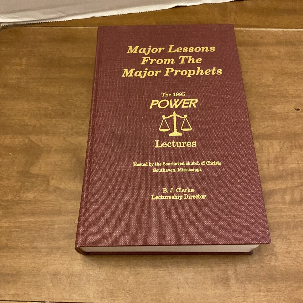 MAJOR LESSONS FROM THE MAJOR PROPHETS ~ CHURCH OF CHRIST ~ 1995 ~ HB ~